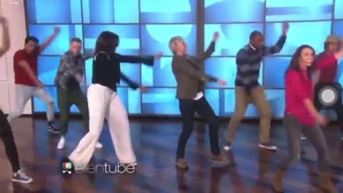 Michell Obama dancing