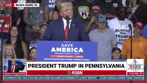 WATCH: Trump Calls Out Biden in First Post-Raid Rally