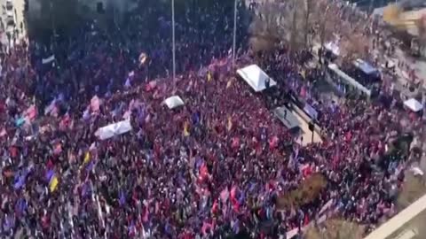 Million MAGA March - DC - Aerial Shot