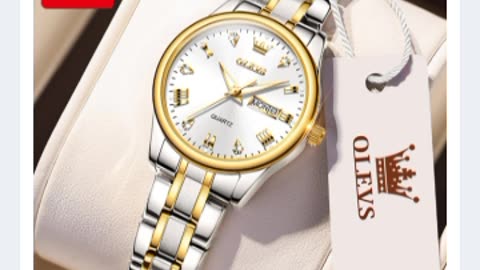 Olevs 5563L Watch Waterproof Elegance Stainless Steel for Women