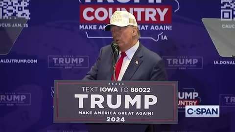 Former President Donald Trump in Iowa: "Even if you vote and then pass away, it's worth it."