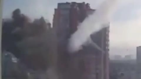 Russian rocket hits apartment in Kiev, Ukraine