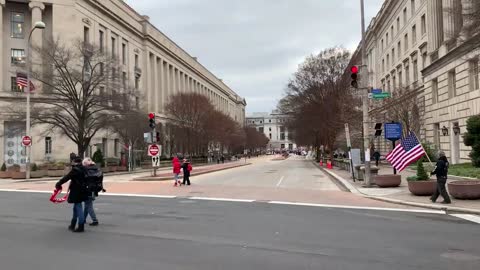 Peacefully walking on Pennsylvania Ave to Capitol at 1:36pm