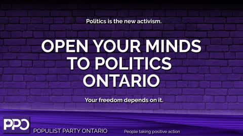 PPO Populist Party Ontario Inspired Freedom