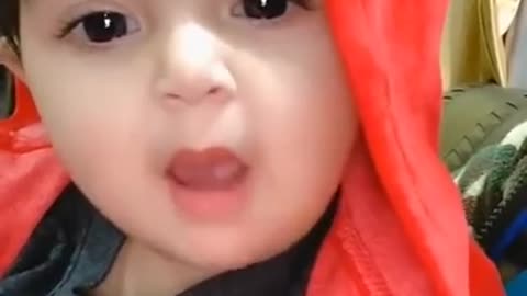 Cute baby say papa very funny video to enjoy you