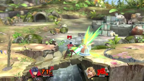 Marth Vs Zelda on Garden Of Hope (Super Smash Bros Ultimate)