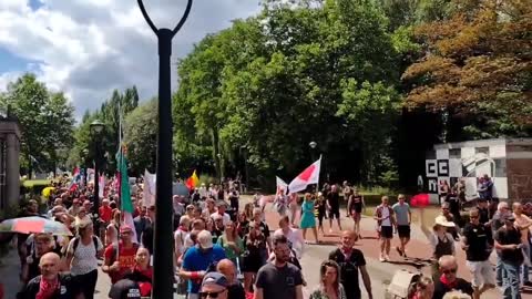 Thousands of Citizens in Eindhoven to Support the Protests of Dutch Farmers.