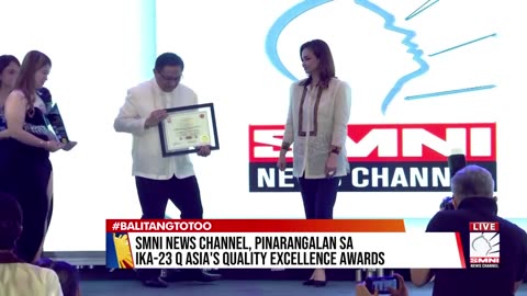 SMNI news channel, pinarangalan sa ika-23 Asia's Quality Excellence Awards