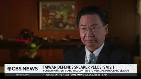 Taiwan's foreign minister defends Pelosi's visit