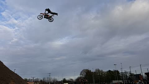 Amazing Slow Motion MotoCross backflip