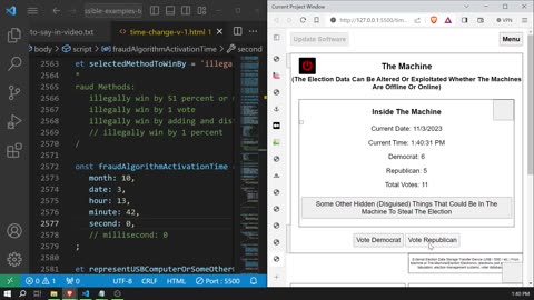 The Machine App Demonstrates How Election Machines Can Change Votes And More At A Preprogrammed Time