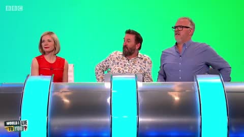 Did Greg Davies get in trouble for firing a creme egg with a catapult? Would I lie to You?