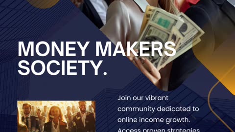 Join our vibrant community of money makers society