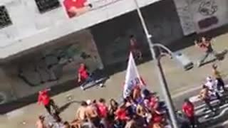 Con machetes y cuchillos se enfrentaron hinchas del Deportivo independiente Medellín