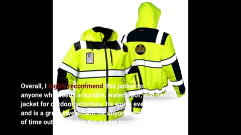 Pioneer High Visibility #Jacket - Waterproof Heated #Safety Bomber --Overview