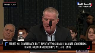 WATCH: Brett Favre Gives Testimony Over Charges for Apparently Misusing Mississippi's Welfare Funds