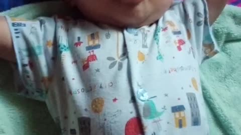 cute baby laughing