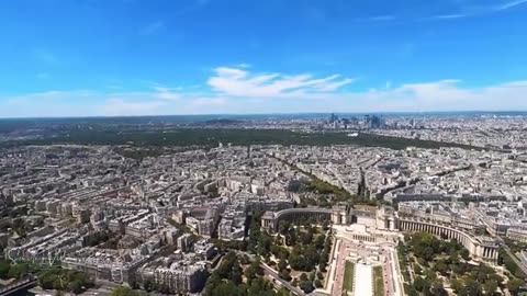 Eiffel Tower Top Floor Elevator Ride Paris 4K