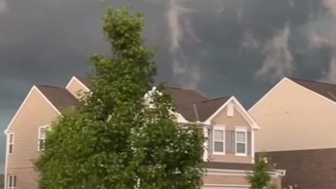 The town clouds are like giant waves