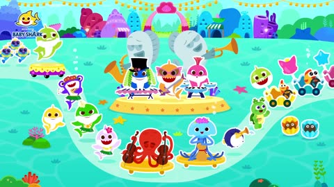 🔎Amusement Park Mystery- Find the Shark Family - Hide & Seek with Baby Shark - Baby Shark Official