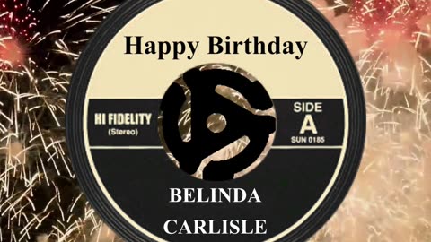 HAPPY BIRTHDAY BELINDA CARLISLE