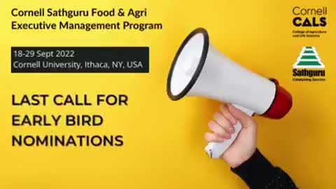 Cornell Sathguru Food and Agri Executive Management Program