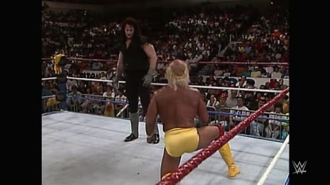 Hulk Hogan vs. The Undertaker for the first time: Hulkamania 6, July 29, 1991