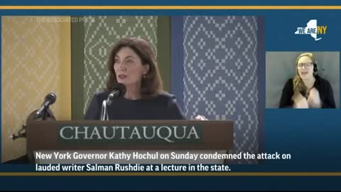 NY Gov. Hochul condemns author Rushdie's attack