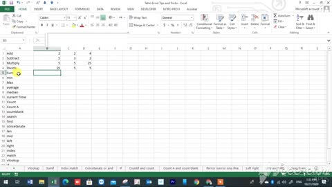 Learn how to use formulas in Excel, including the following functions & formulas: