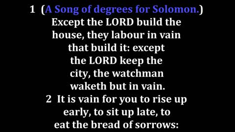 Psalms 127 King James version