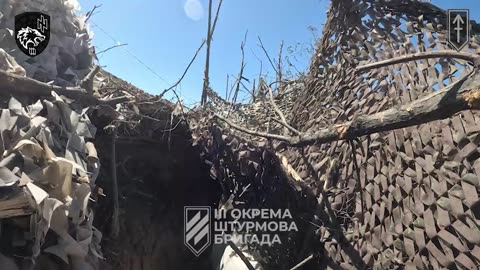 3rd Assault Brigade clears a russian trench in the Kharkiv region