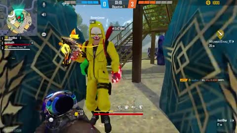 Ajjubhai and Amitbhai Vs 6 Green Criminal Best Clash Squad OverPower Gameplay - Garena Free Fire