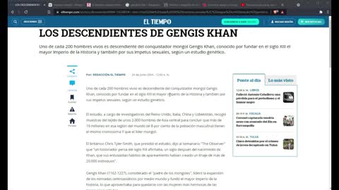 1 de cada 200 hombres es descendiente de Gengis Khan 🗿🧛‍♂️ Genghis Khan