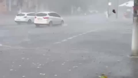 Heavy rain in Odessa