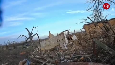 Ukrainian fighters emerging from trench destroy advancing Russian tanks with grenade launchers