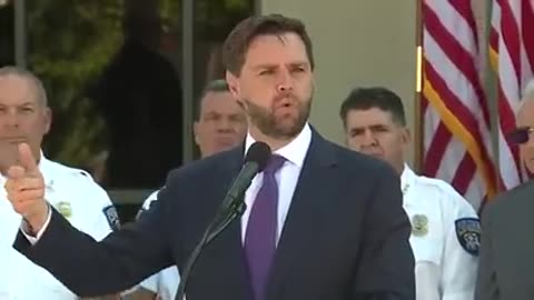 VIDEO: Republican VP nominee JD Vance speaks in Michigan at Shelby Township Police Headquarters