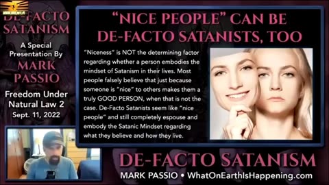 Mark Passio Czym jest de facto satanizm?