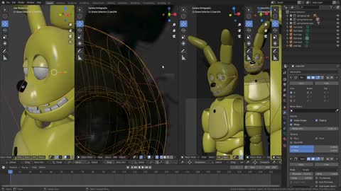 five nights at freddy's: spring bonnie Speedmodel part 3