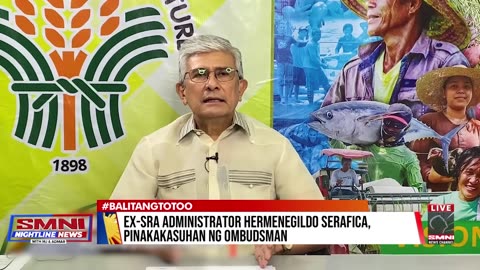 Ex-SRA administrator Hermenegildo Serafica, pinakakasuhan ng Ombudsman