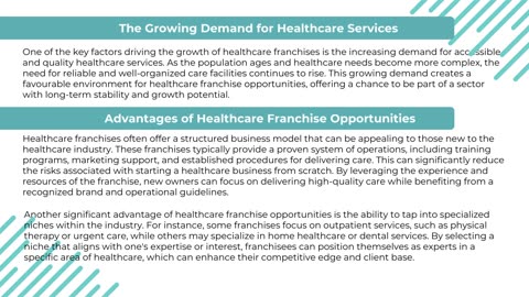 Healthcare Franchises: A Recipe for Business and Patient Wellness