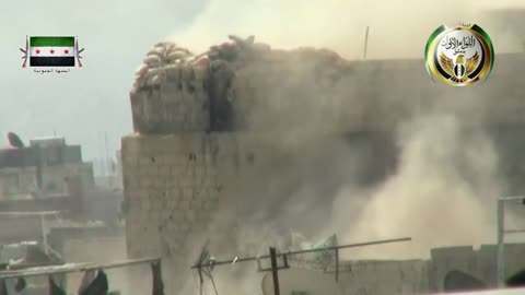 🚀🇸🇾 Syria Conflict | FSA Fighters Use M79 Osa Anti-Tank Launcher on Fortified Rooftop - Tishre | RCF