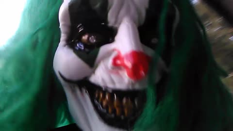 The Creepy Carnival: Creepy Clown With Green Hair