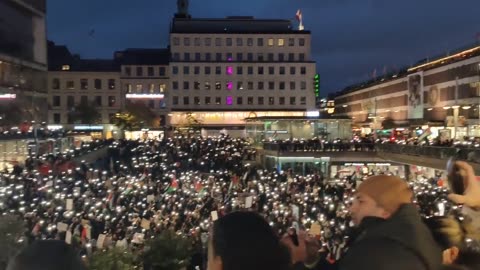 Stockholm, Sweden: Anti-Israel protesters demand the abolishment of Israel as a state