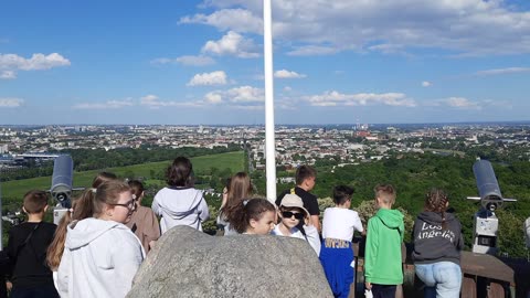 Kraków from the top of Kopiec Kościuszki