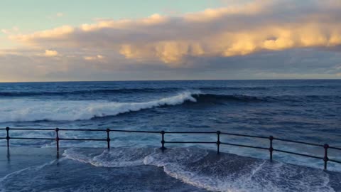 Here are the waves unrealistically beautiful