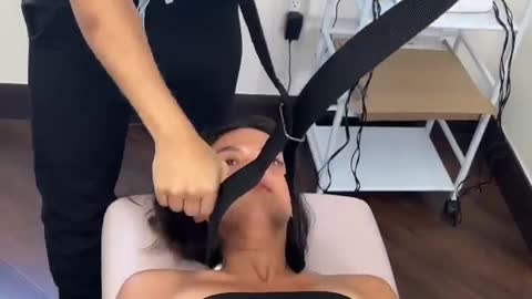 Y Strap Cracking Crunchy ASMR Adjustment - Beverly Hills Chiropractor