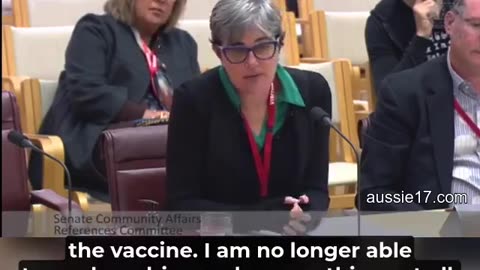 (Australia) Senate hearing on Excess Deaths: Vaccine Injured Kara Potter shares her story