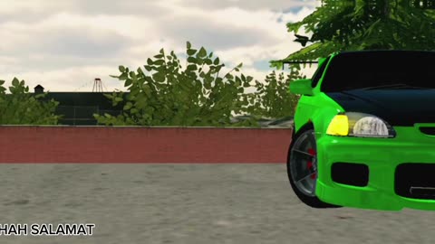 My modified car CIVIC EK9 in car parking multiplayer