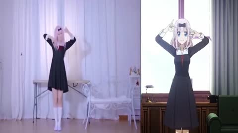 Baile de Chika Fujiwara en la vida real Dance in Real Life Kaguya-sama love is a war