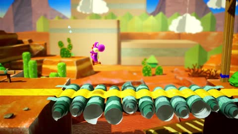 Mine-Cart Cave + Whistletop Rails - Yoshi's Crafted World (Part 6)